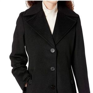Calvin Klein single breasted wool coat